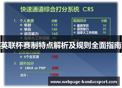 英联杯赛制特点解析及规则全面指南 英联杯赛制特点解析及规则全面指南