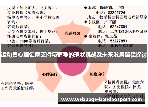 运动员心理健康支持与辅导的现状挑战及未来发展路径探讨 运动员心理健康支持与辅导的现状挑战及未来发展路径探讨